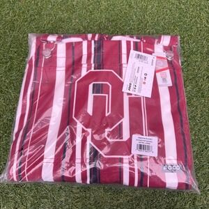 FOCO Oklahoma Sooners Overalls Mens XL Red White Stripe Logo Football